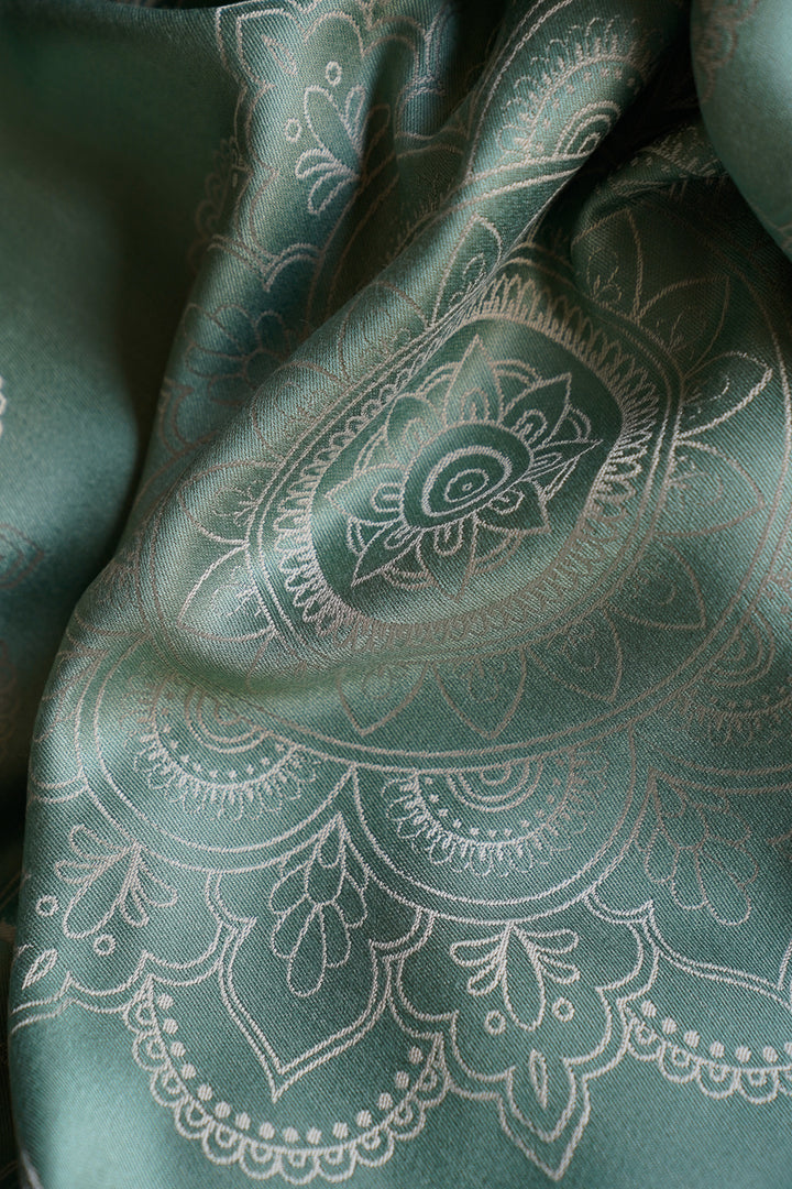 portador de bebê TaiTai Mandala bege oliva