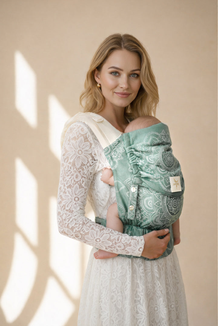 portador de bebê Flip Mandala bege oliva