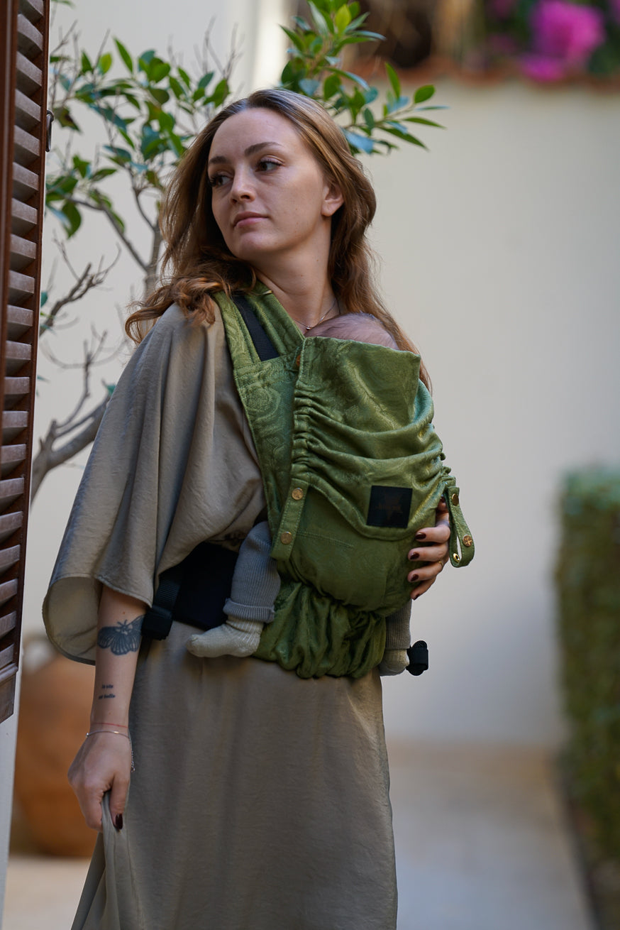 portador de bebê Flip X Rosa verde