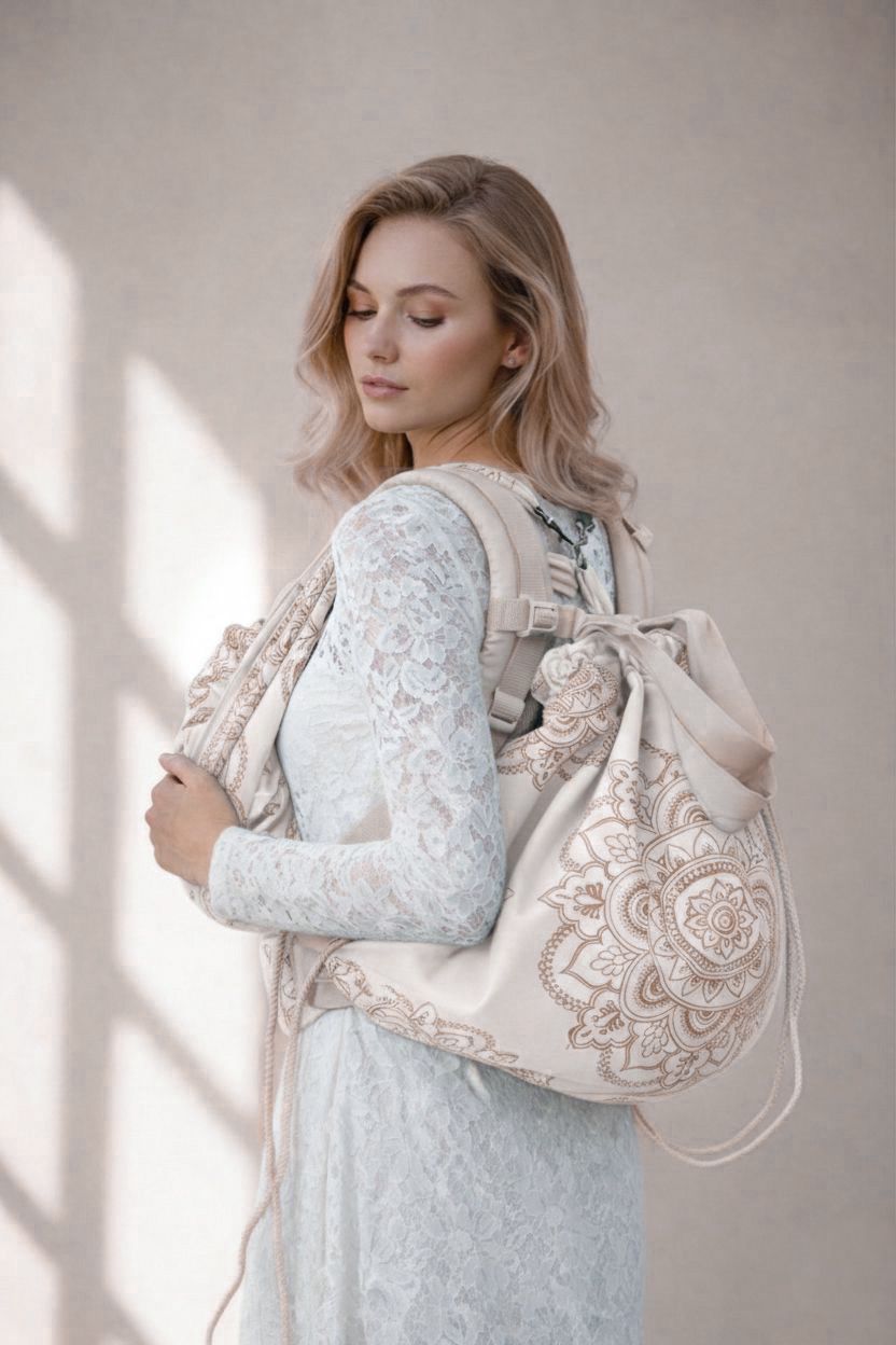 Mommy Bag Mandala Café com leite