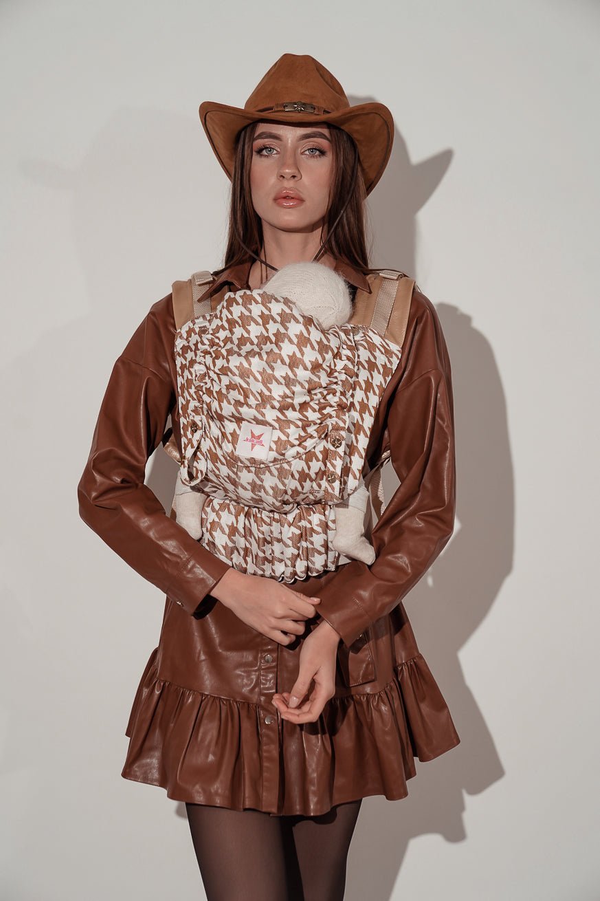 portador de bebê Flip Latte Macchiato Houndstooth KOKADI