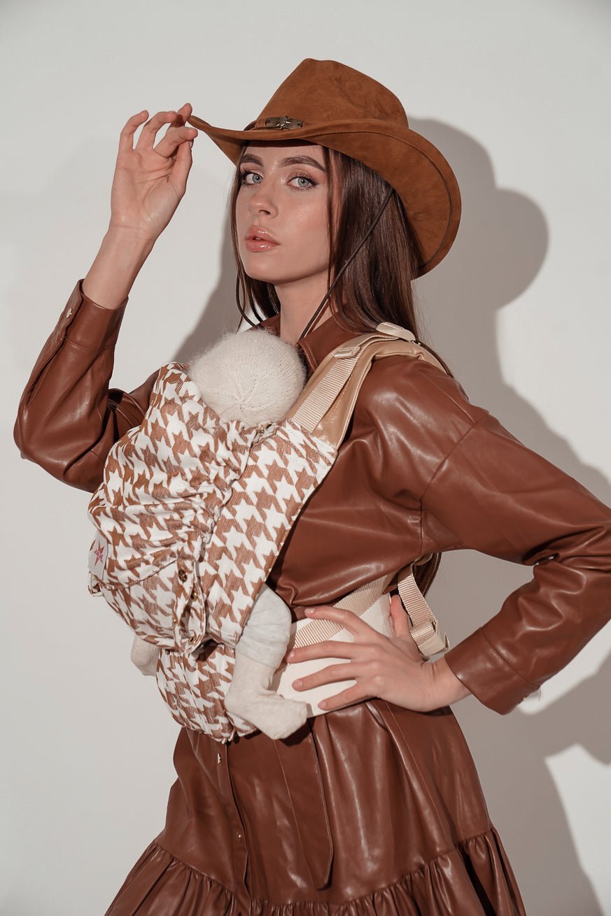 portador de bebê Flip Latte Macchiato Houndstooth KOKADI