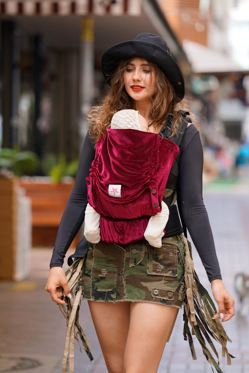 portador de bebê Flip Rubi suave aveludado - KOKADI