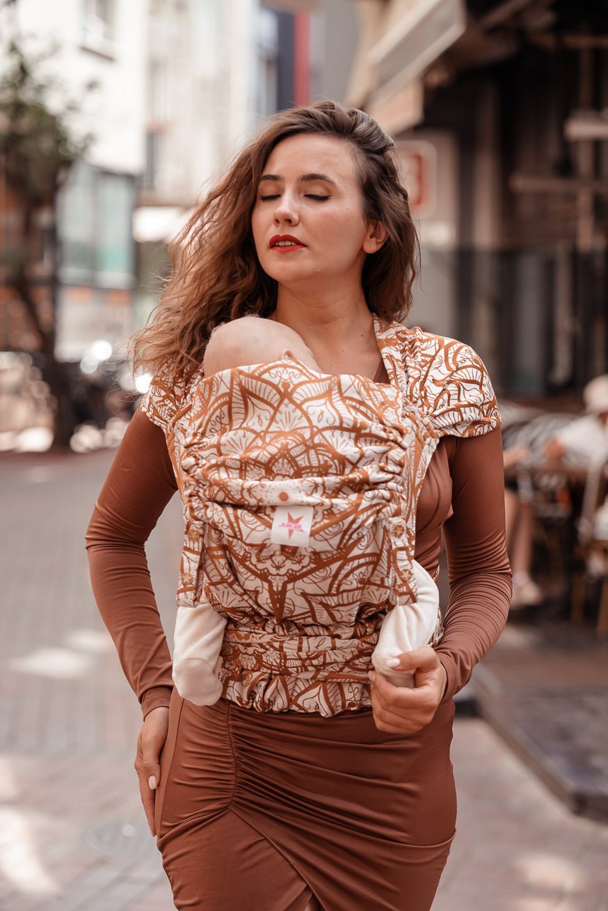 portador de bebê WrapStar Lilenia Latte Macchiato KOKADI