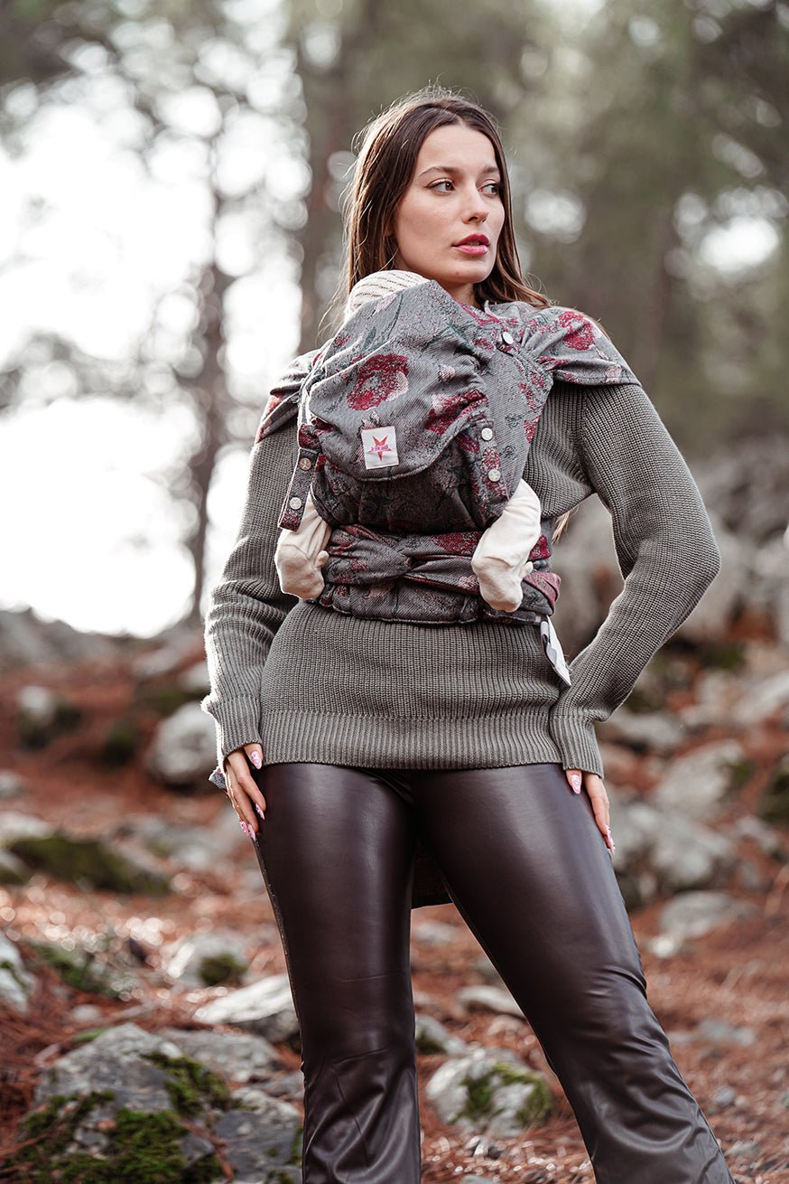 portador de bebê WrapStar Almas de papoula KOKADI