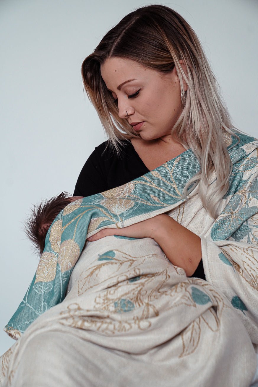 Manta fofinha Eucalipto Dourado - KOKADI