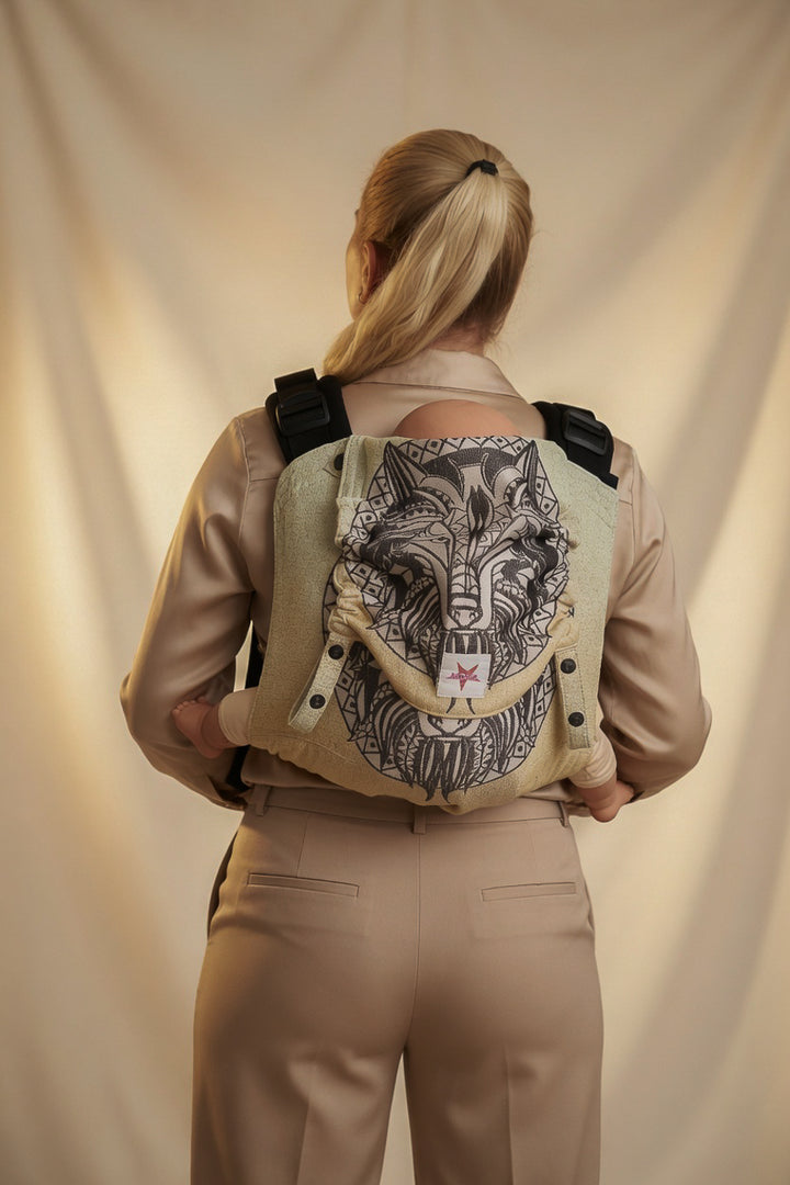Onbu Lobo mandala selvagem