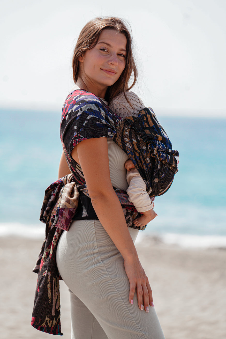 Carrier de bebê WrapStar Junglefari Red vibrante