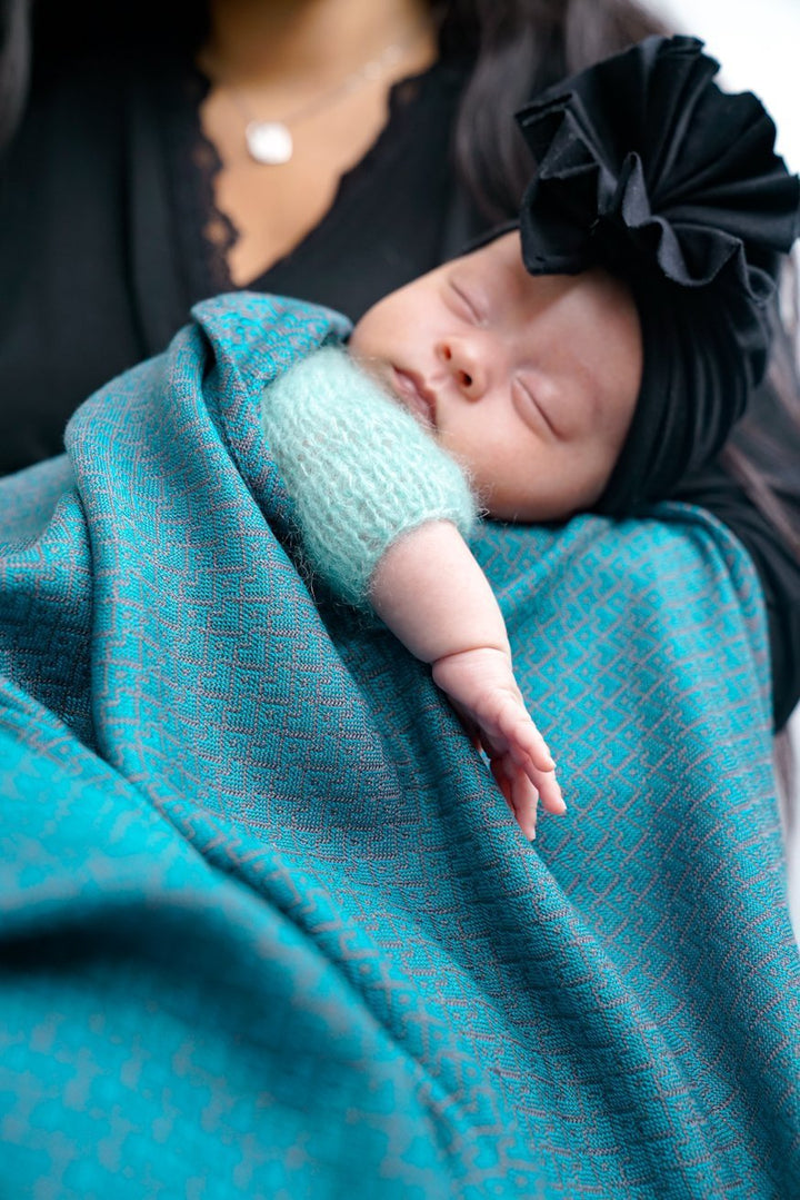 Manta para bebê Heart2Heart lagoa - KOKADI