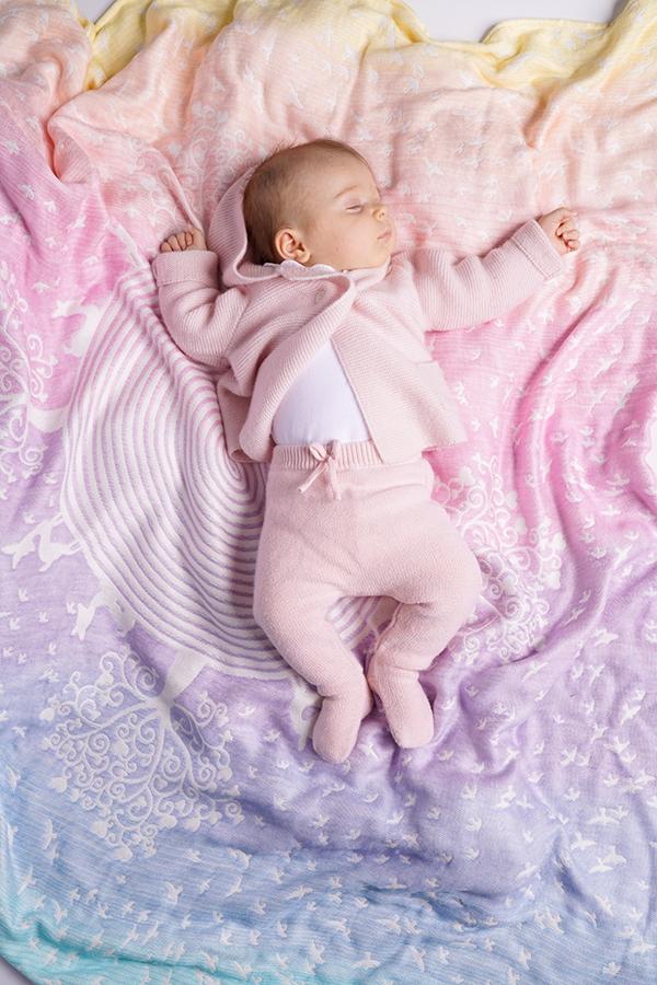 KOKADI Manta de bebê Marie no país das maravilhas