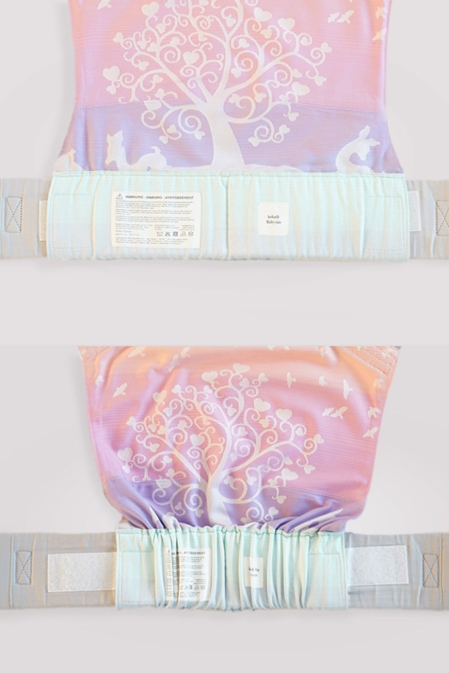 KOKADI portador de bebê WrapStar Marie no País das Maravilhas ❤ turquesa SilverLine