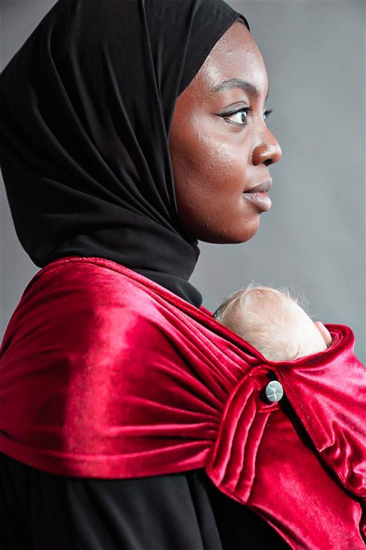 Babytrage WrapStar Samtweich Rubin - KOKADI