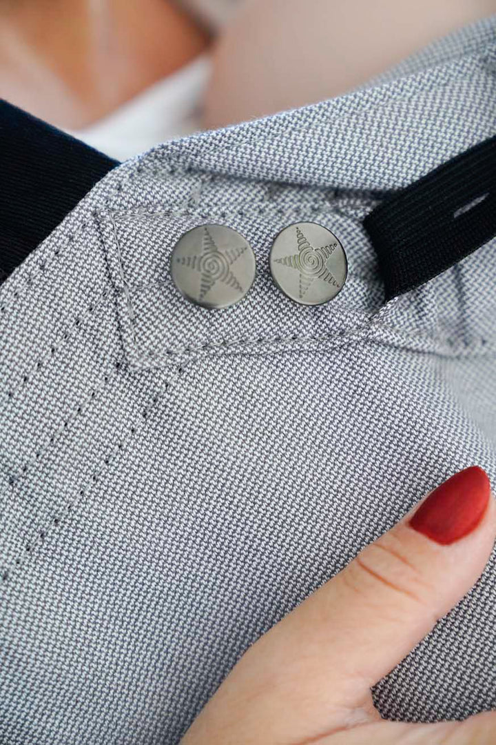 Botão jeans antracite - KOKADI