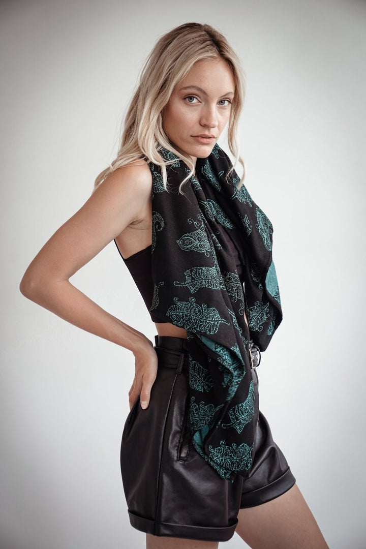 Toalha fofinha de penas de mandala Alexander - KOKADI